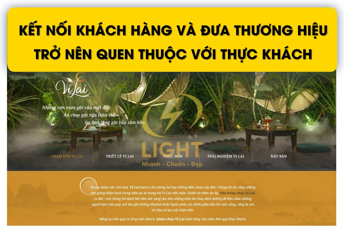 Dịch vụ website của LIGHT sử dụng công nghệ hiện đại