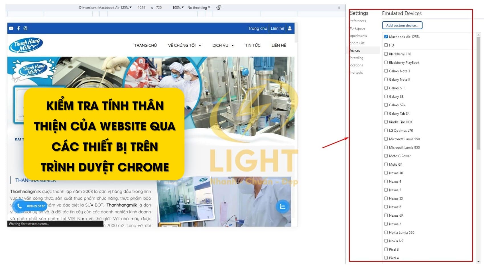 LIGHT nền tảng web chuẩn SEO