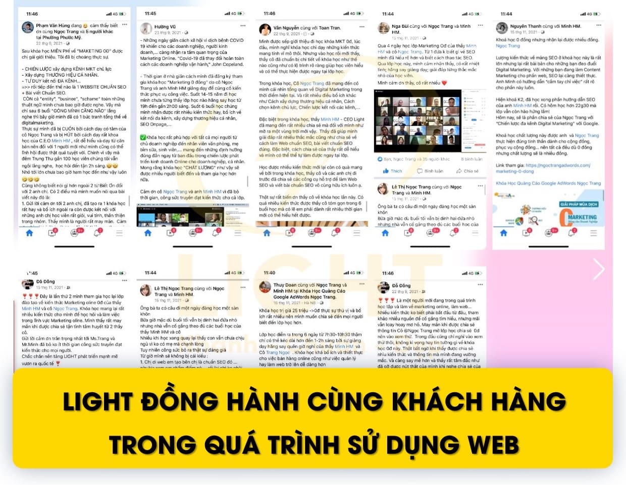 Liên hệ với LIGHT để web uy tín chất lượng cao