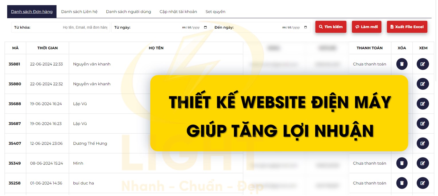 Thiết kế website điện máy giúp tăng lợi nhuận