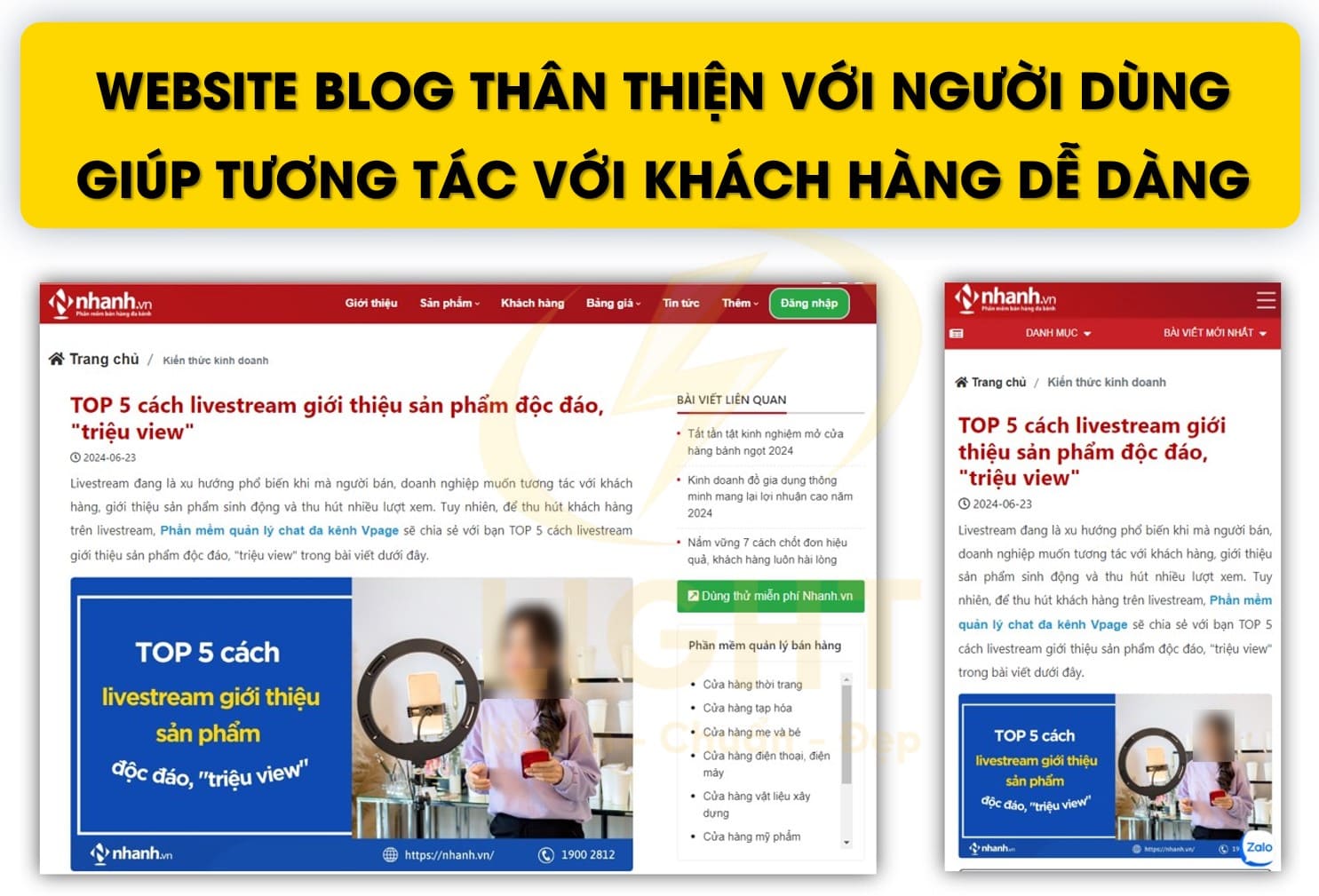 Web blog thân thiện với người dùng