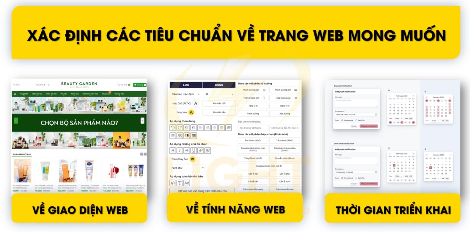 Bạn mong muốn những tính năng gì trong website?