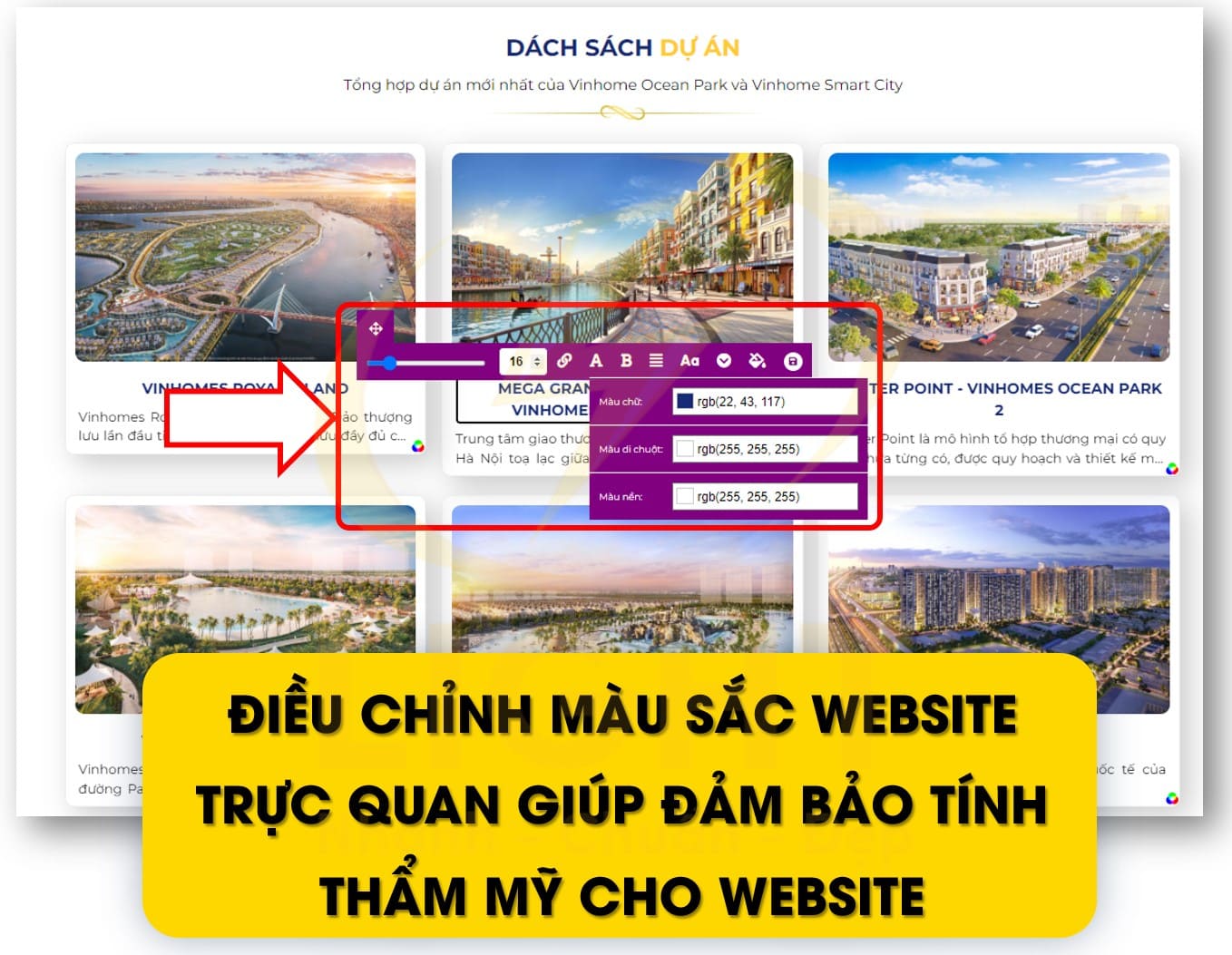 Thiết kế web bất động sản đẹp sẽ thu hút khách hàng ngay khi họ truy cập