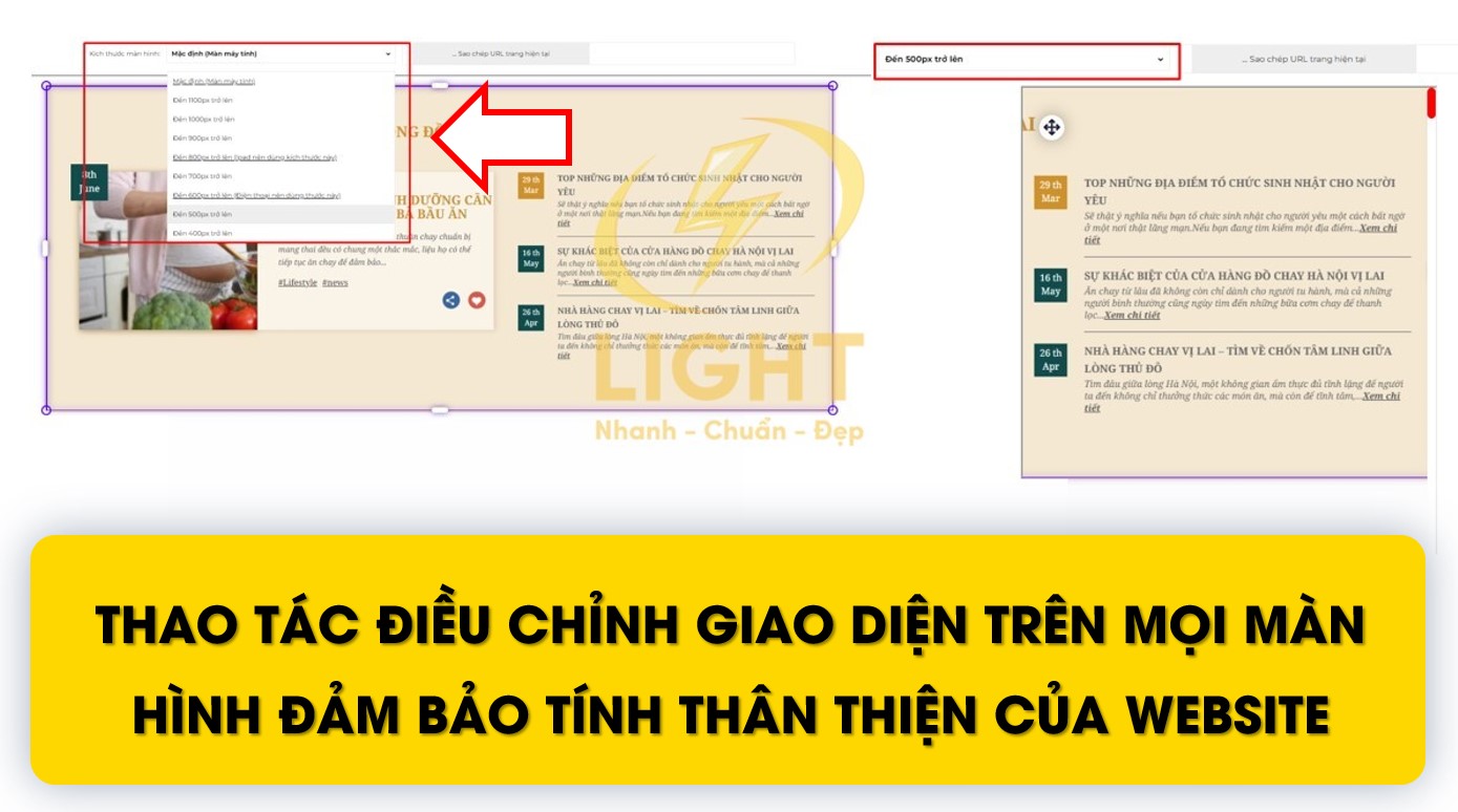 Ưu thế cạnh tranh trong dịch vụ web của LIGHT