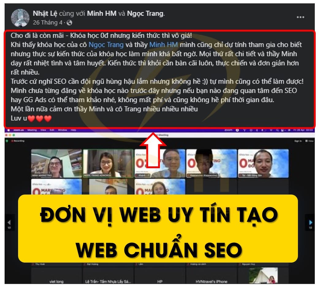 Đơn vị web uy tín tạo web chuẩn SEO