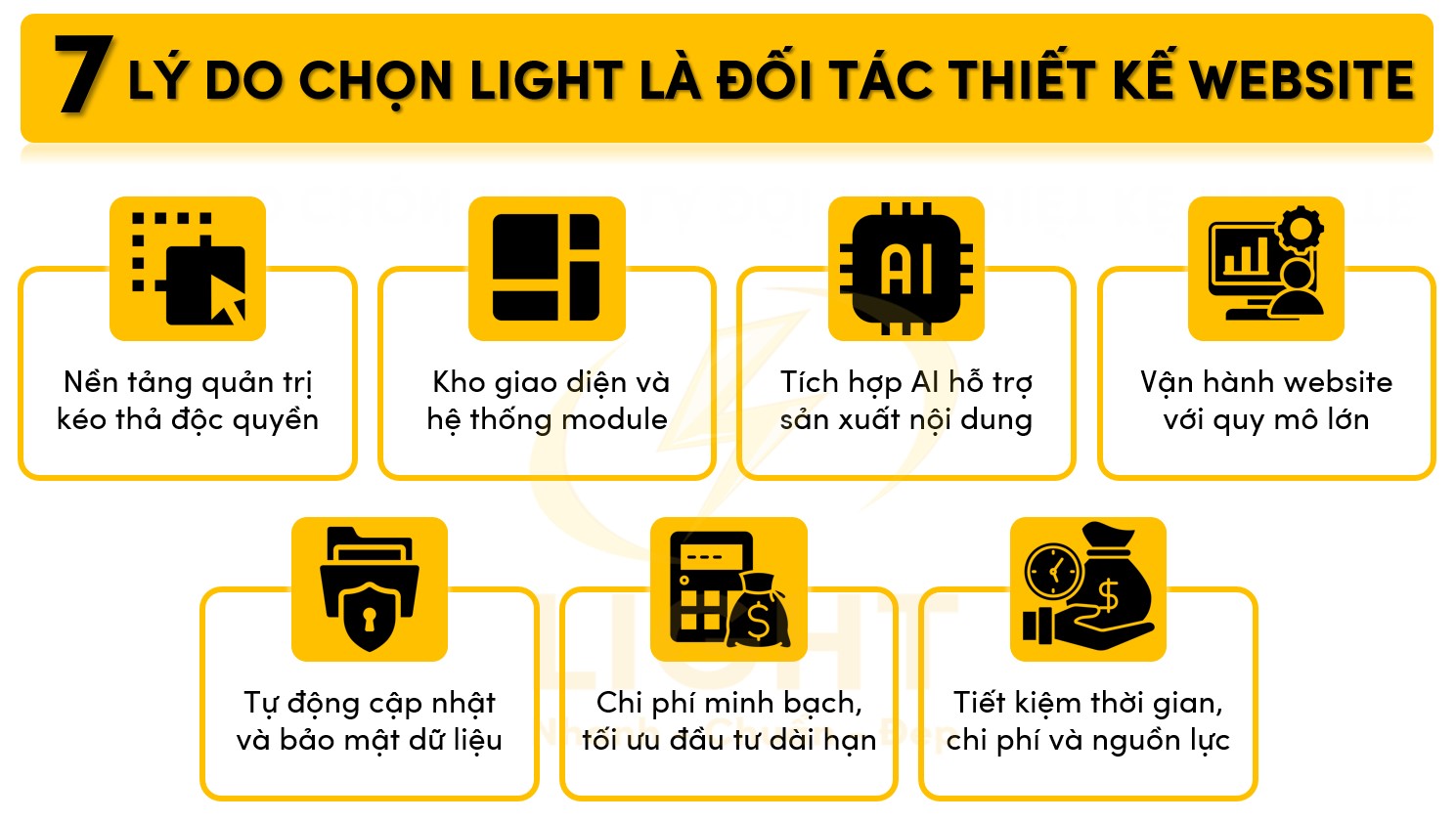 7 lý do khiến Light là lựa chọn hoàn hảo khi thiết kế website