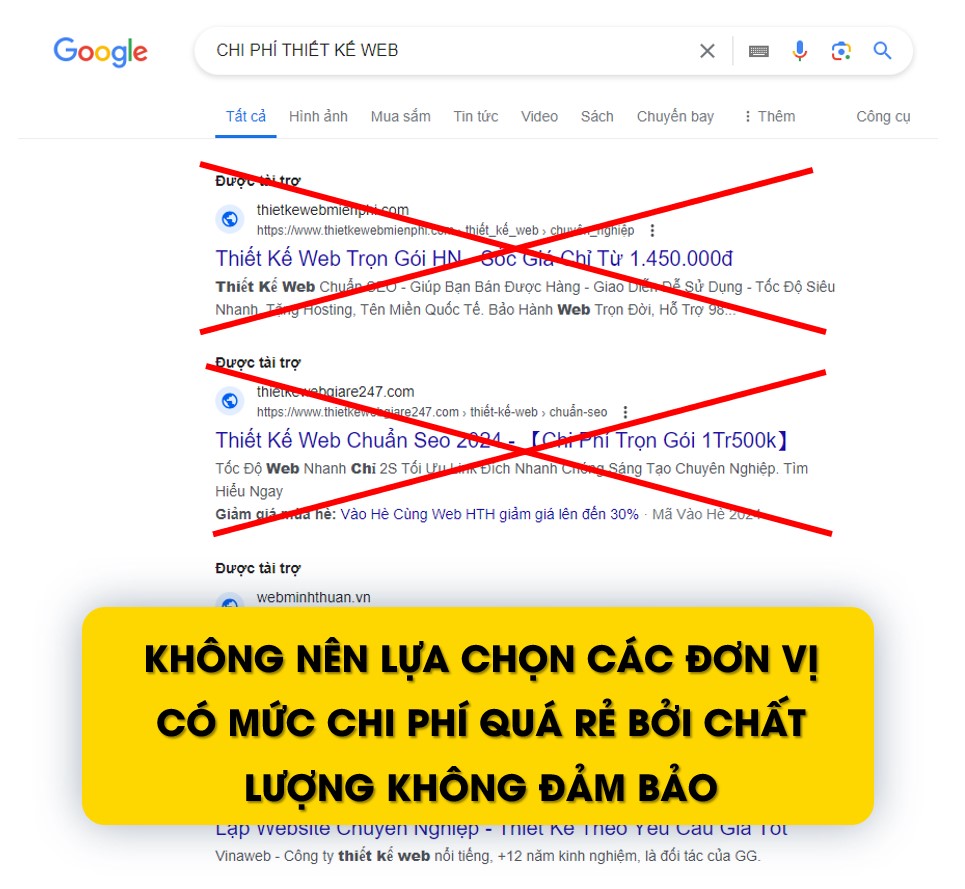 Chi phí làm website rẻ tại LIGHT