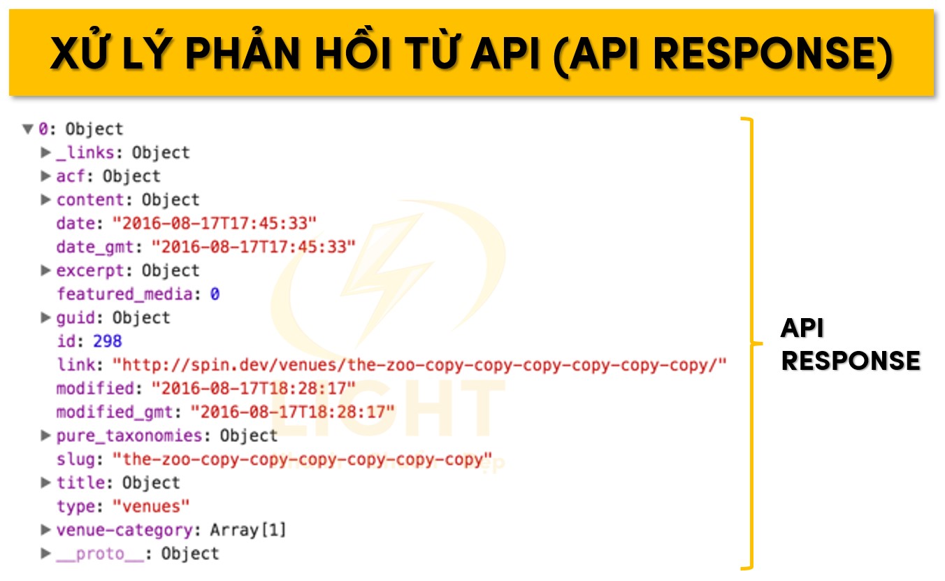 Xử lý phản hồi từ API (API Response)