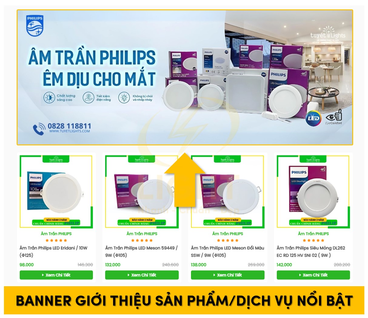Banner web phục vụ mục đích giới thiệu sản phẩm