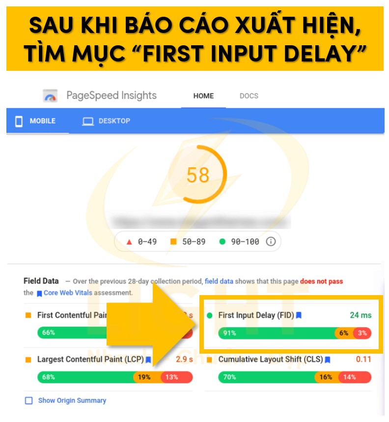 Tìm tới mục FID sau khi báo cáo xuất hiện