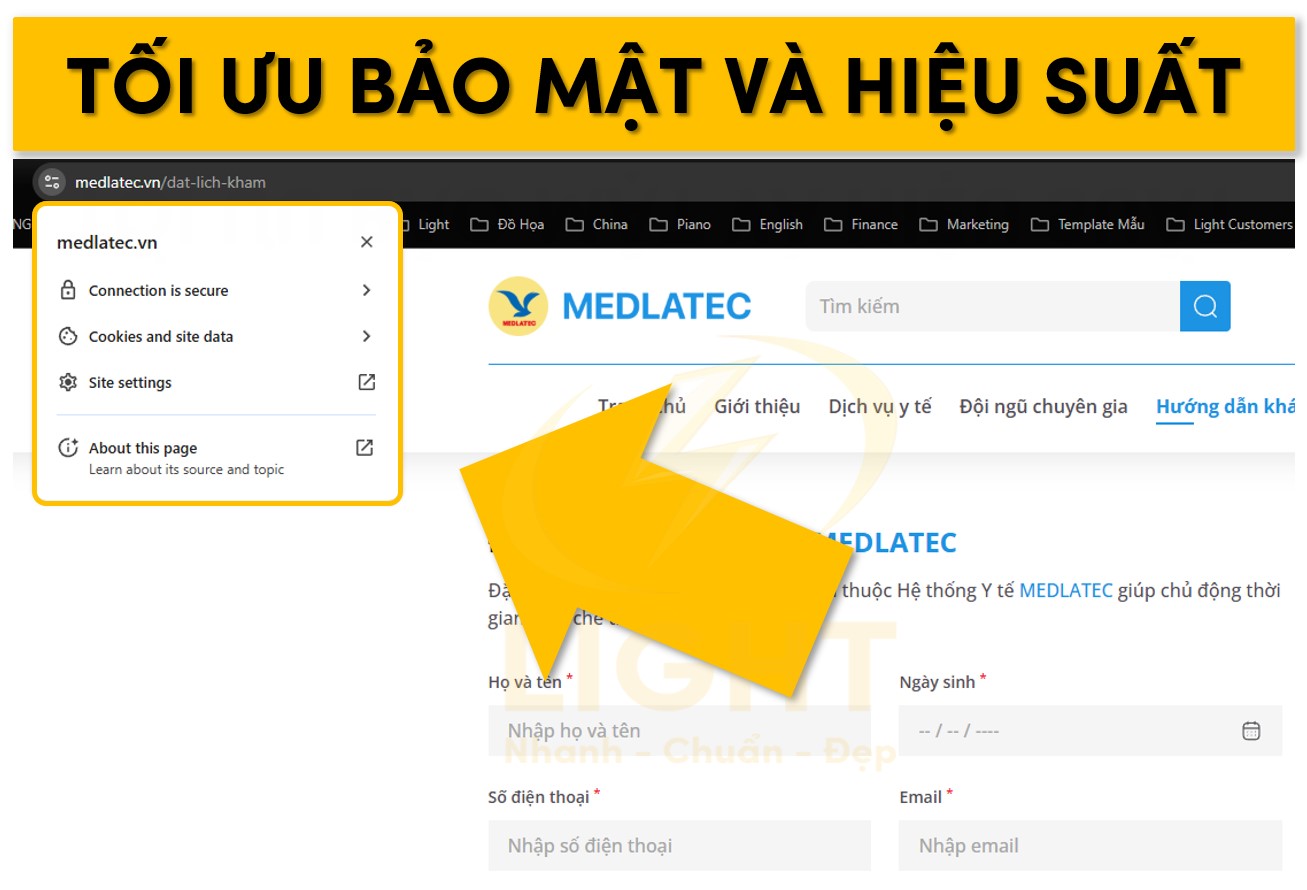 Cài đặt bảo mật và tối ưu hiệu suất