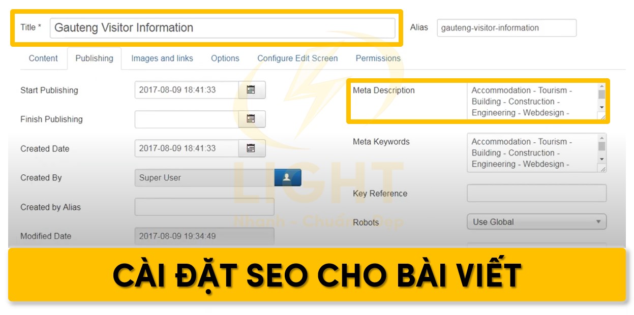 Tối ưu SEO cho bài viết