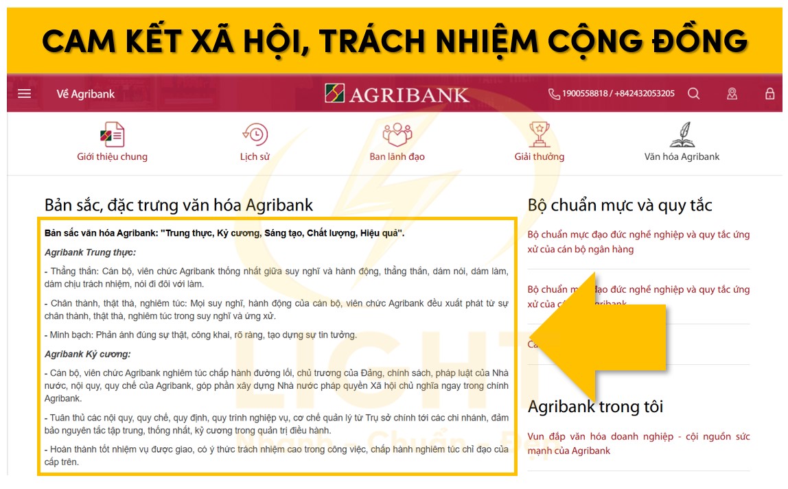 Cam kết và trách nhiệm với xã hôi, cộng đồng