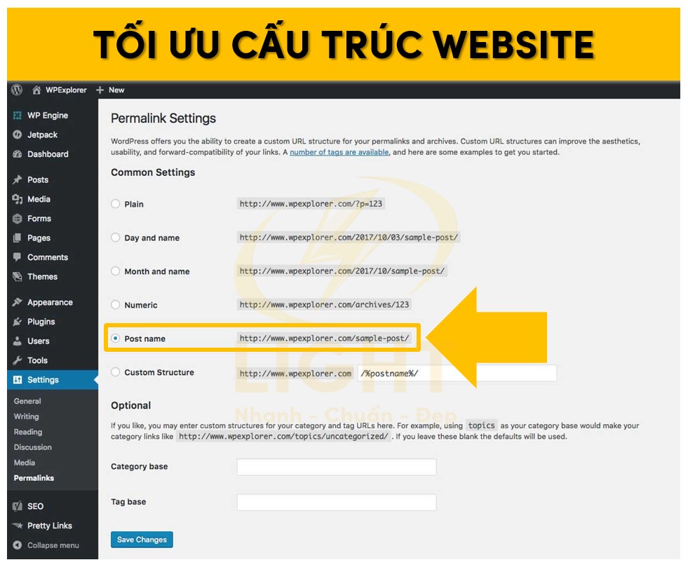 Tối ưu cấu trúc đường dẫn cho website