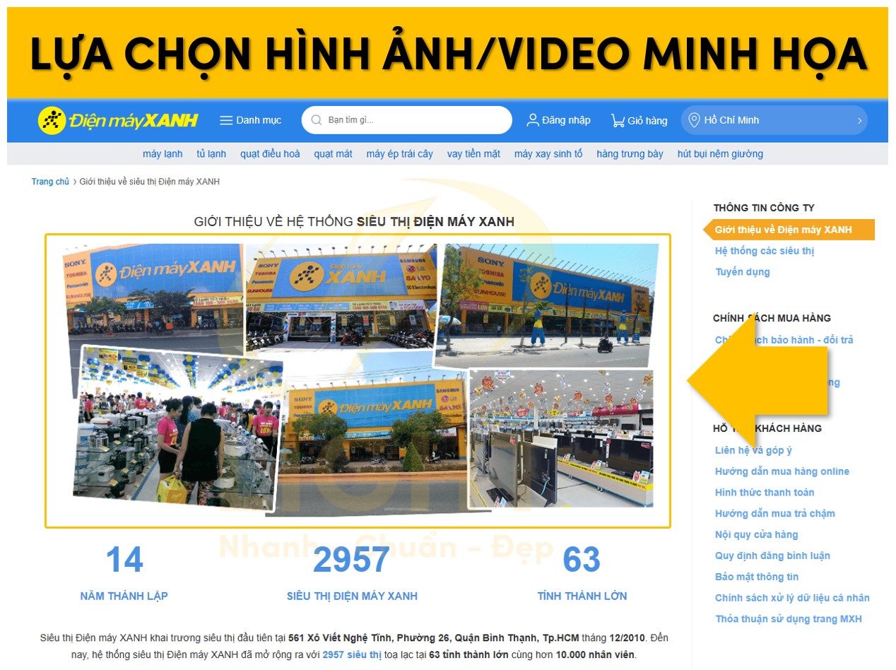 Chọn lọc hình ảnh/ video minh họa