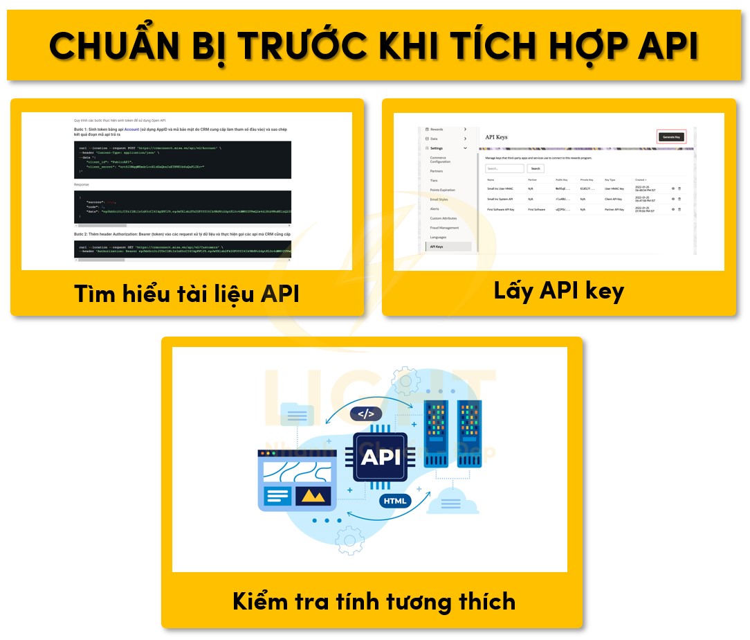 Chuẩn bị trước khi tích hợp