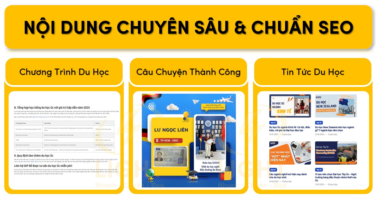 Nội dung chuẩn seo và chuyên sâu
