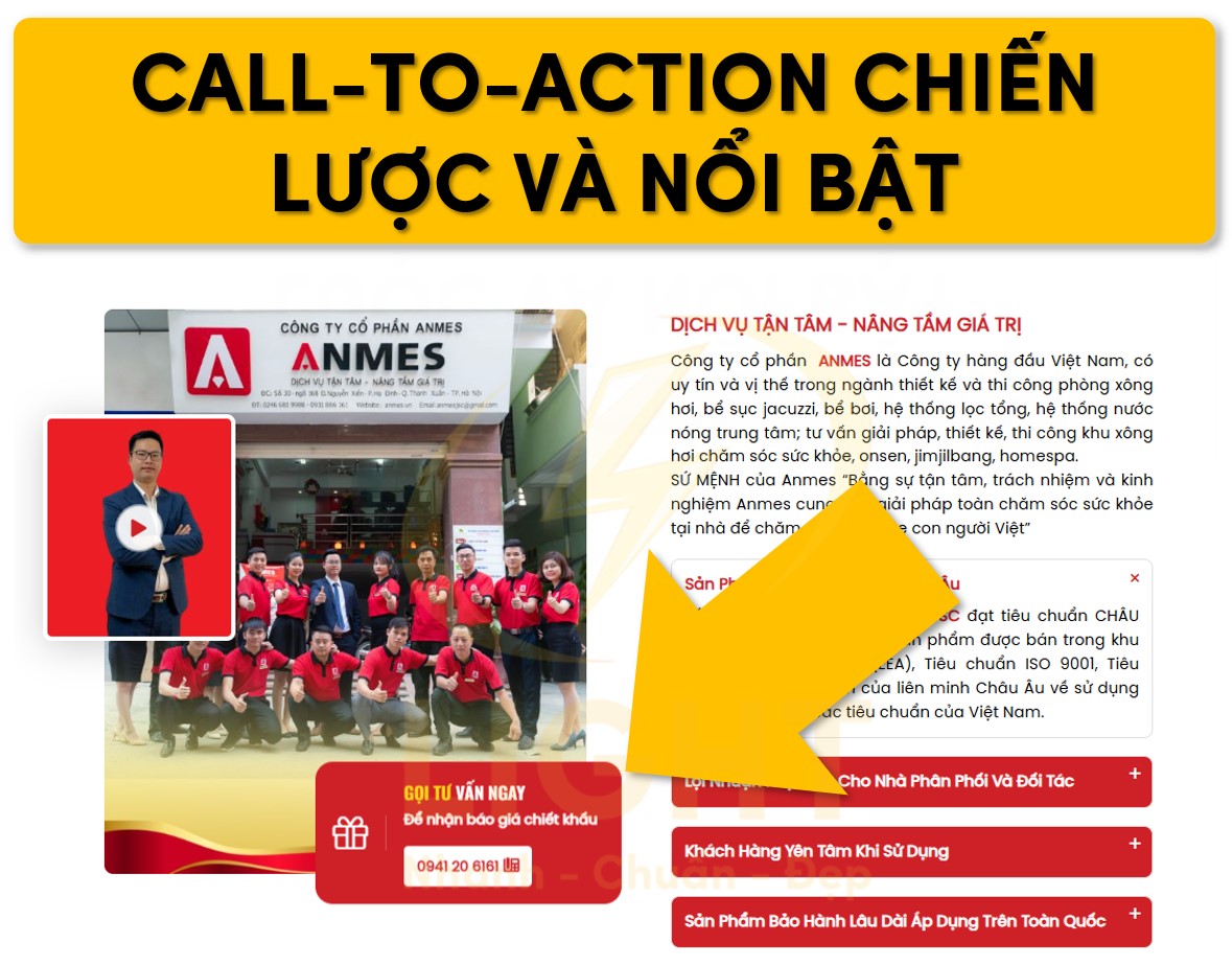 Chiến lược sử dụng CTA hiệu quả và nổi bật