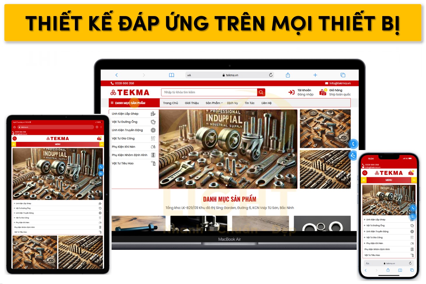 Thiết kế trang web đáp ứng hiển thị trên mọi thiết bị