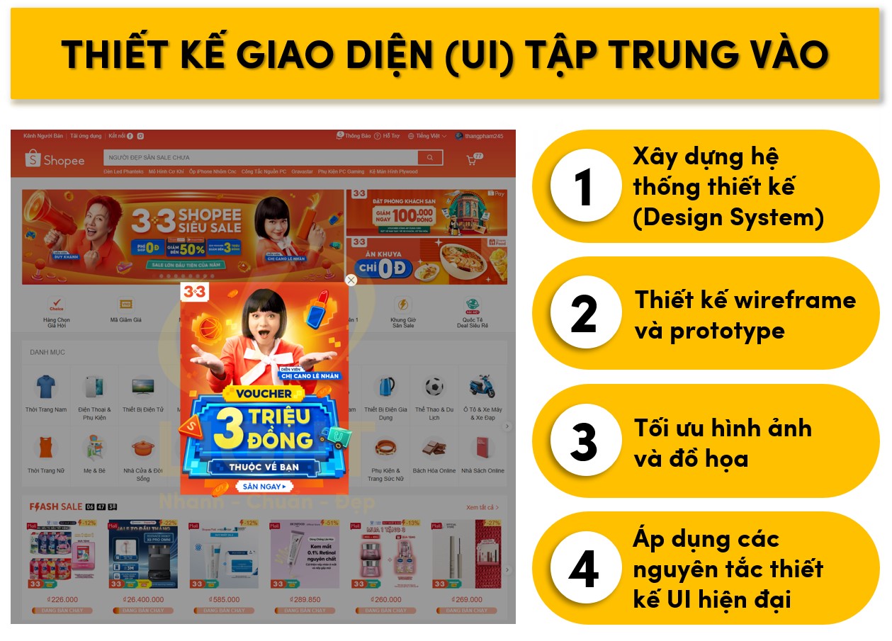 Tối ưu hóa giao diện UI