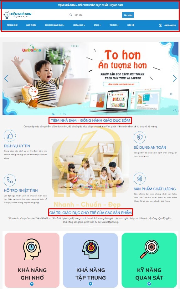 Điều chỉnh tông màu của web và bố cục một cách đồng nhất