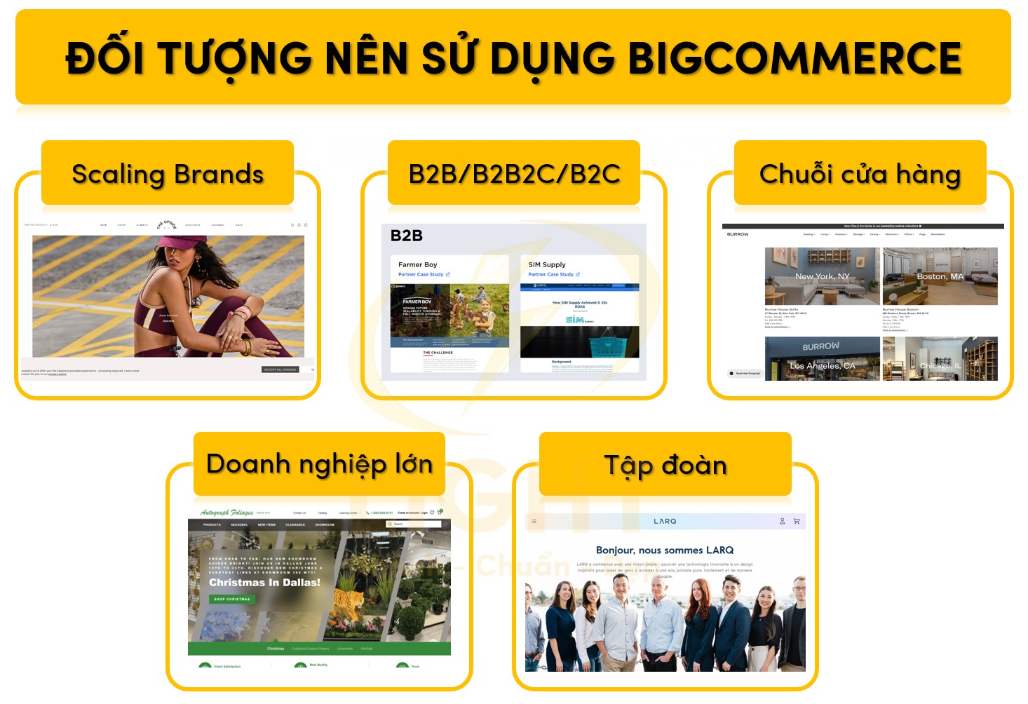 Những đối tượng nên sử dụng BigCommerce