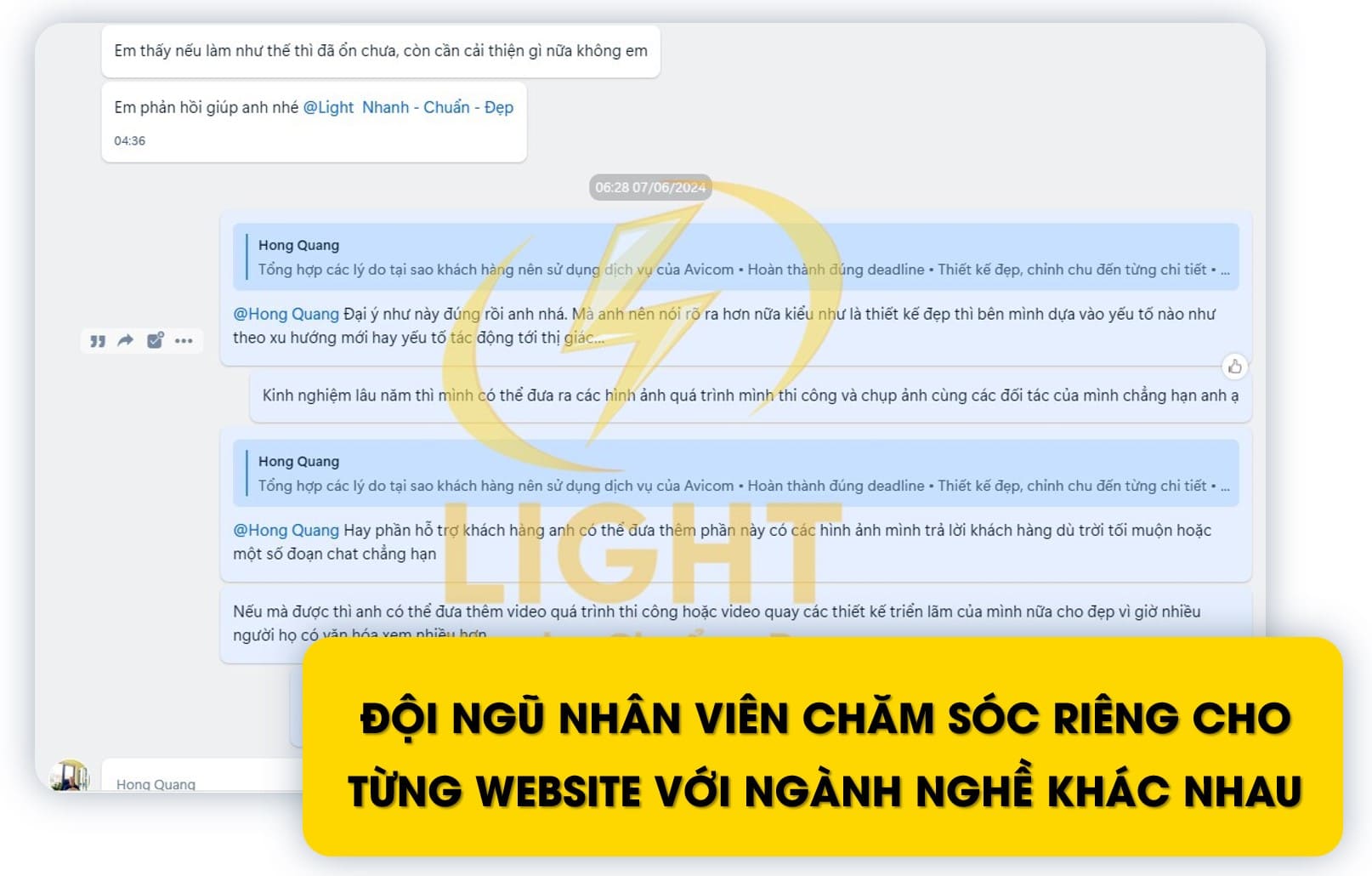 Phản hồi khách hàng thiết kế web đà nẵng