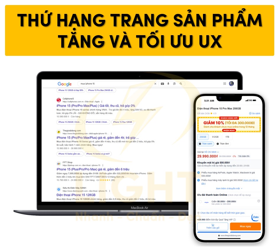 Tác động của trang sản phẩm đến trải nghiệm người dùng và SEO
