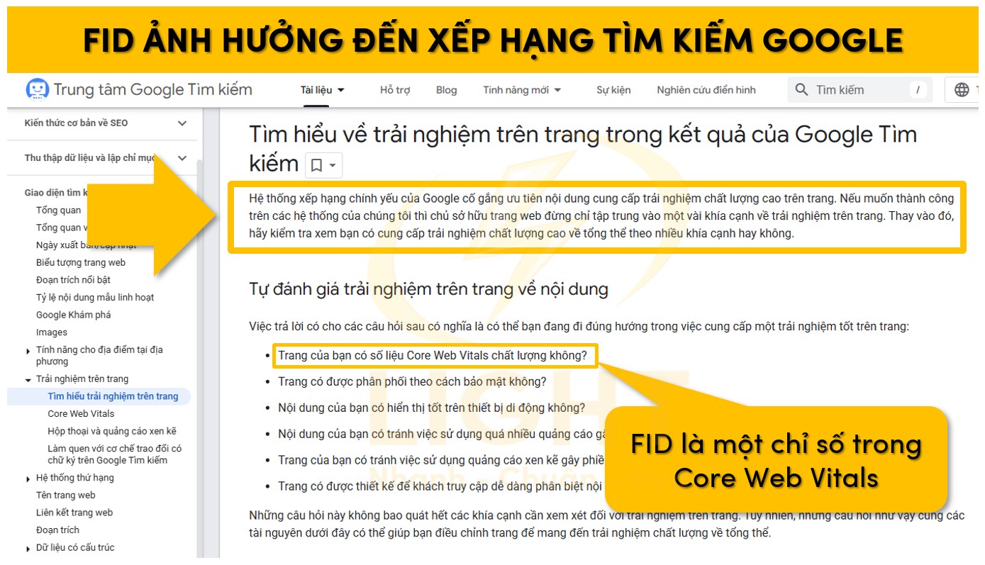 FID ảnh hưởng tới thứ hạng khi tìm kiếm trên Google
