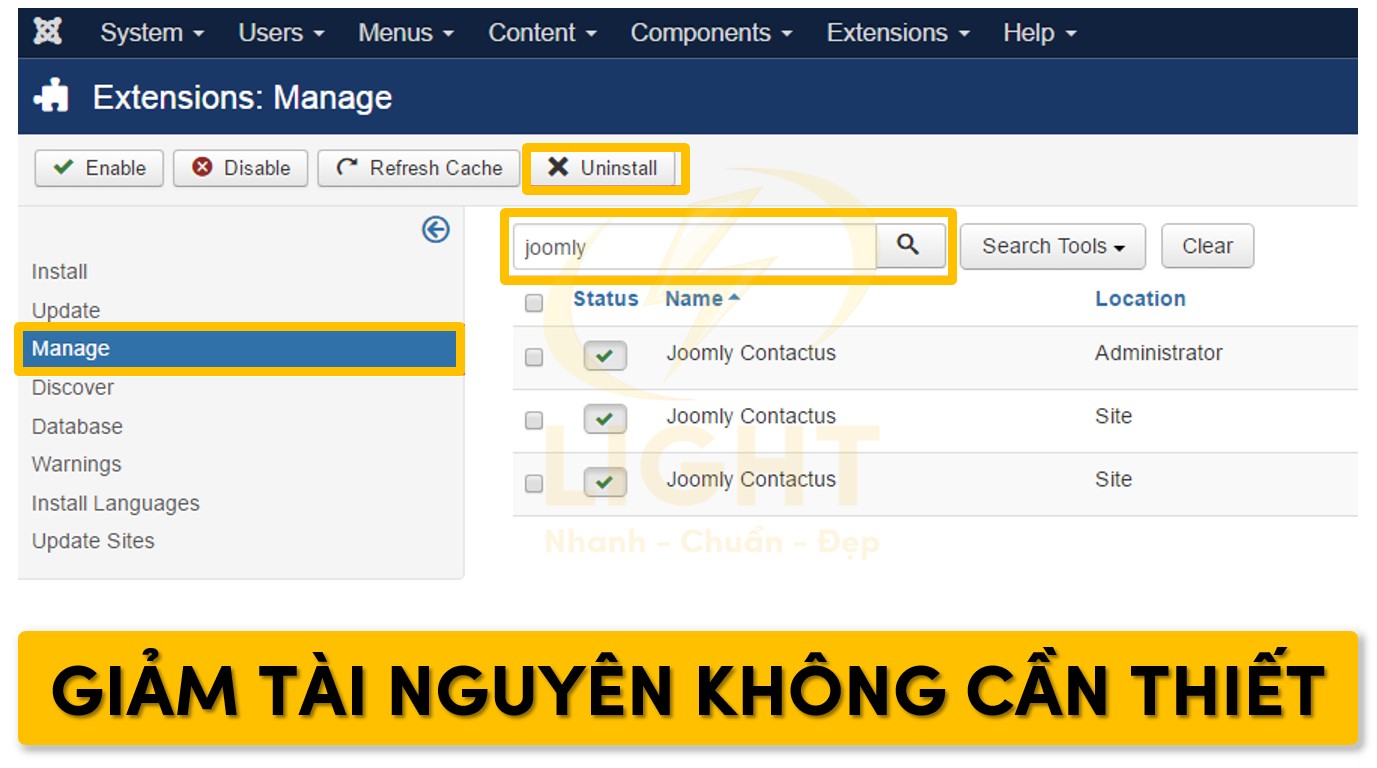 Xóa bỏ các tài nguyên không còn sử dụng