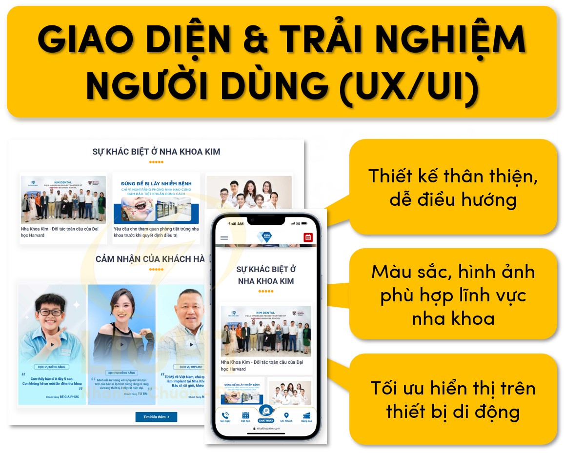 Tối ưu giao diện của website và trải nghiệm UX/UI