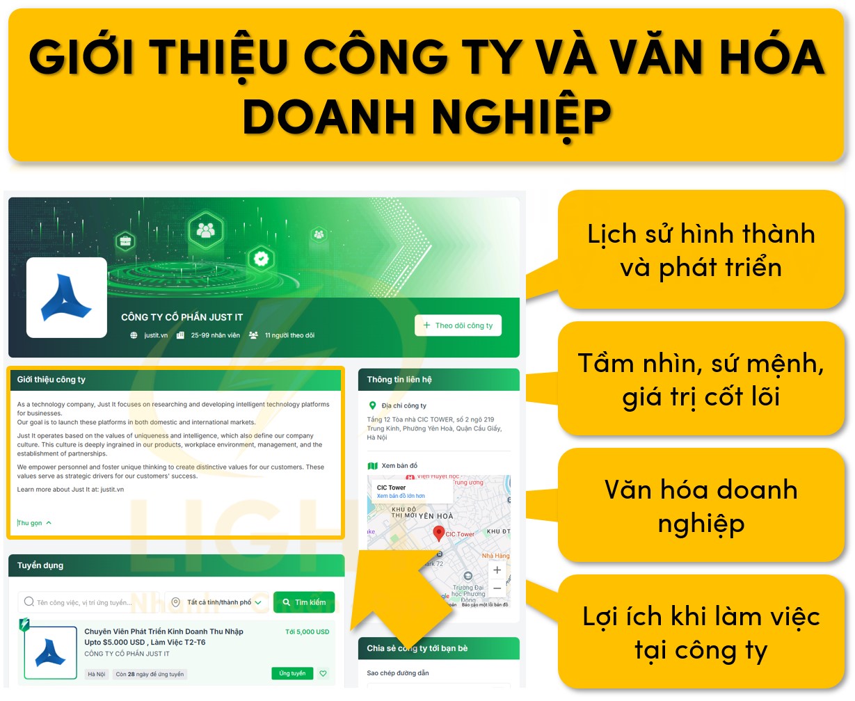 Giới thiệu công ty và văn hóa của doanh nghiệp