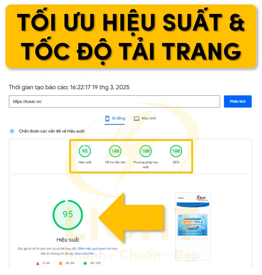 Tối ưu hiệu suất và tốc độ tải trang