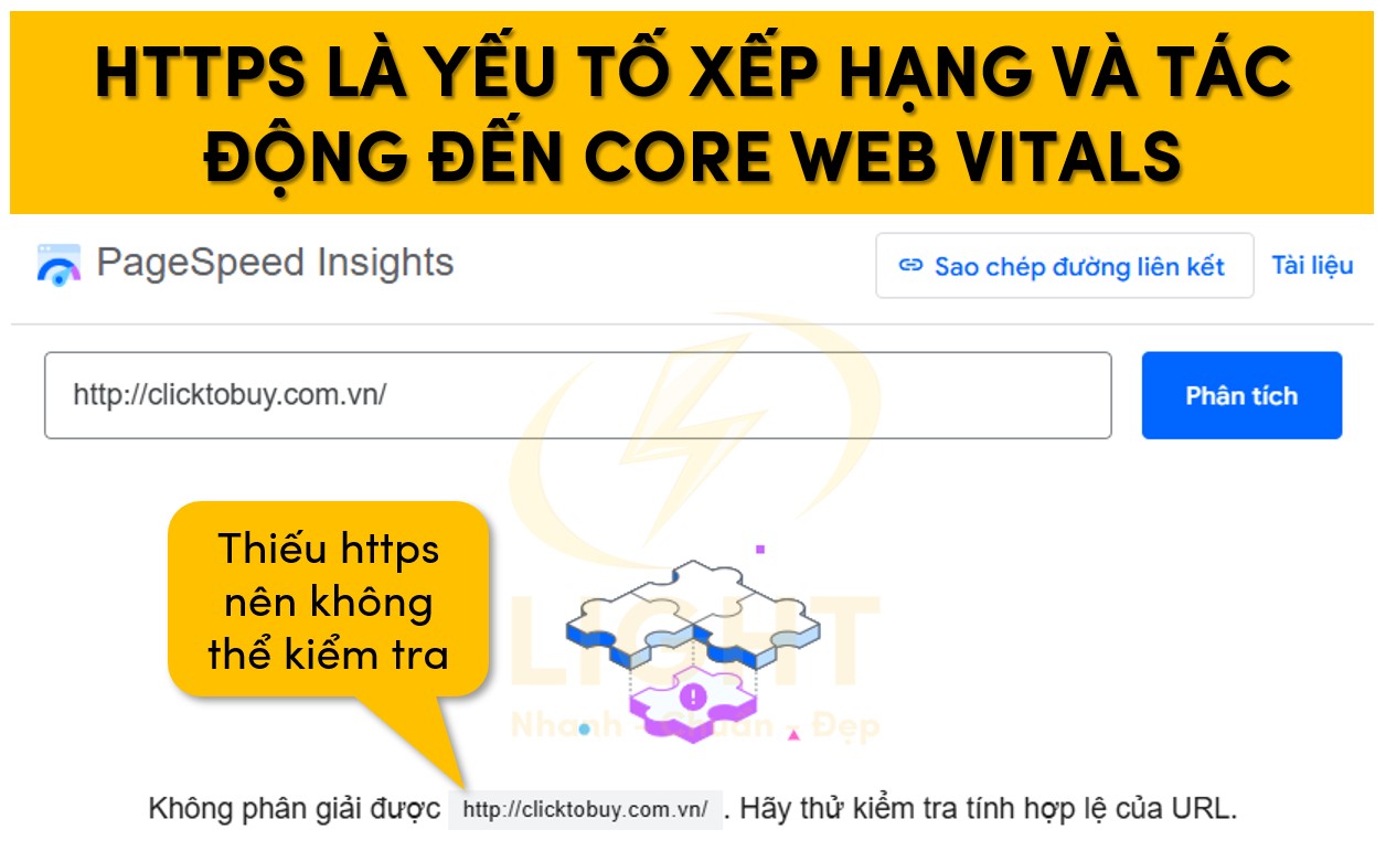 HTTPS là yếu tố tác động tới core web vitals