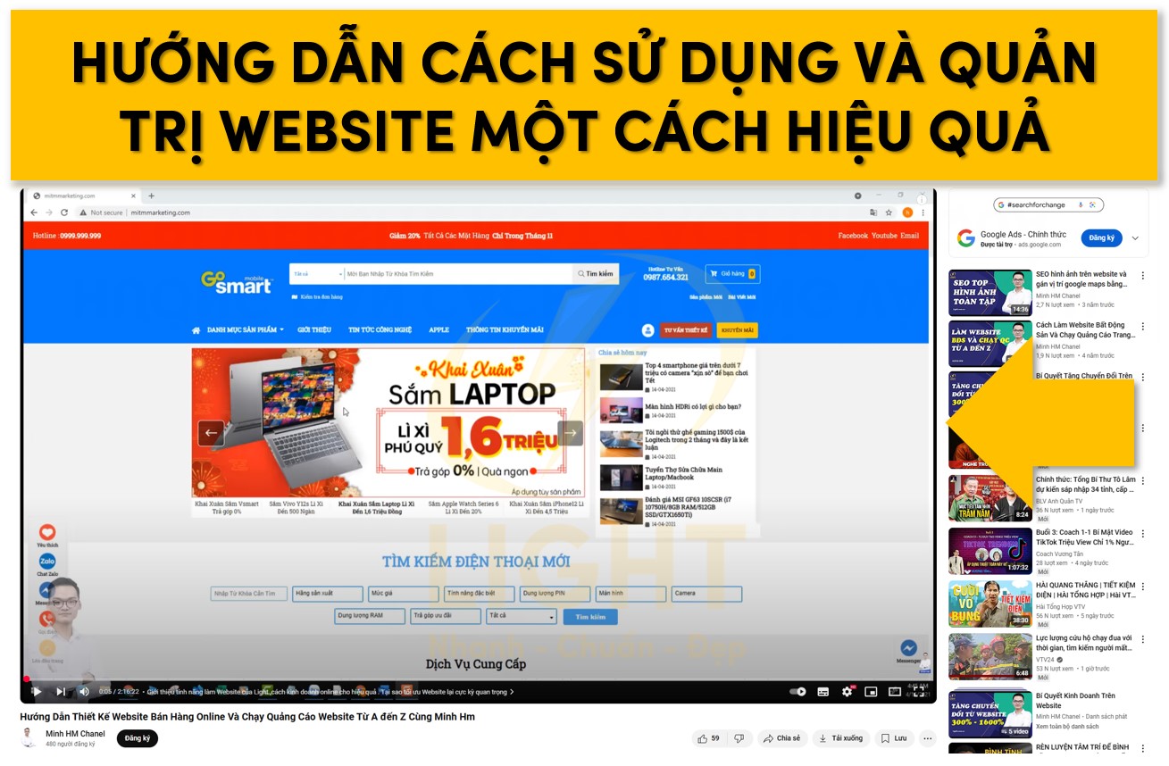 Hướng dẫn cách sử dụng và quản trị trang một cách hữu hiệu