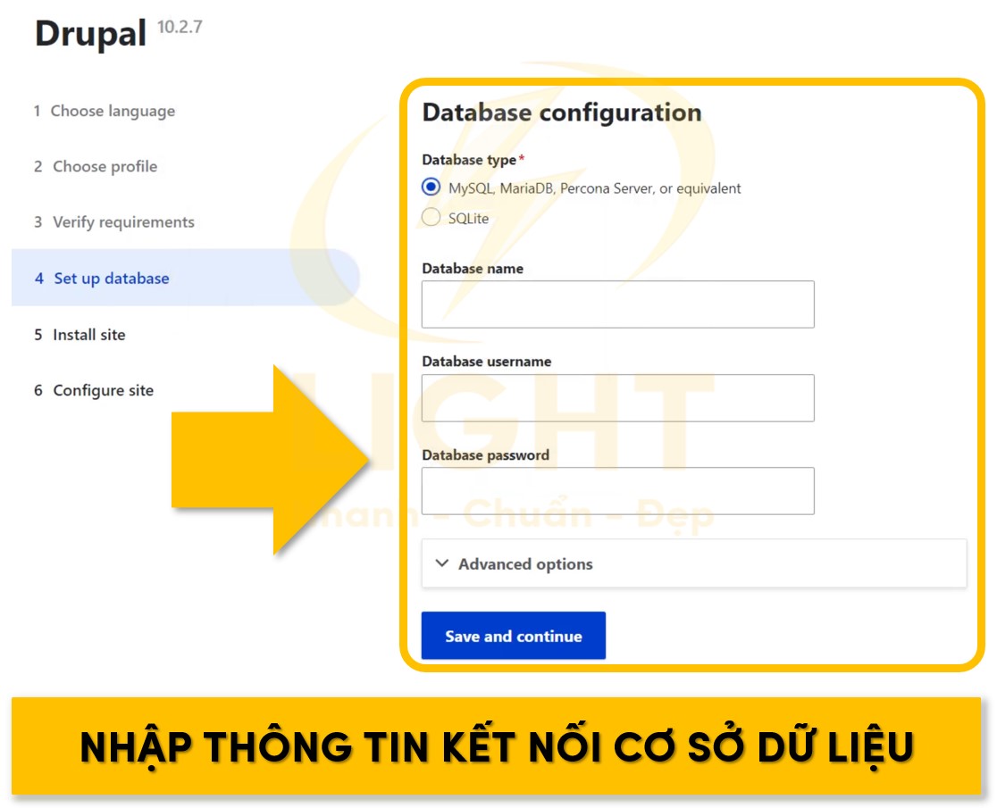 Tiến hành kết nối cơ sở dữ liệu