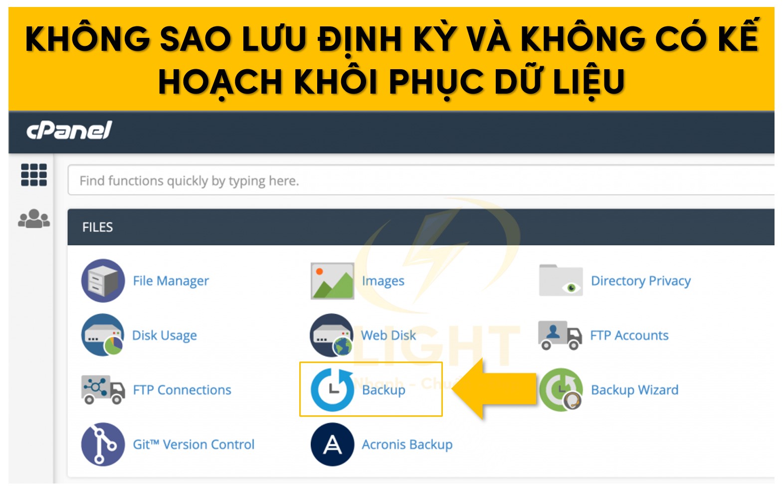 Không thường xuyên sao hay có kế hoạch khôi phục dữ liệu