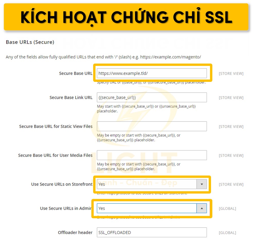 Cài đặt chứng chỉ SSL
