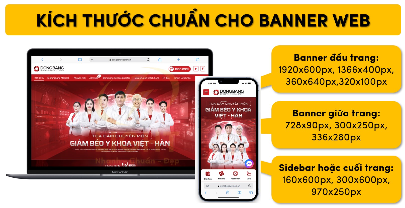 Kích thước tối ưu cho banner web