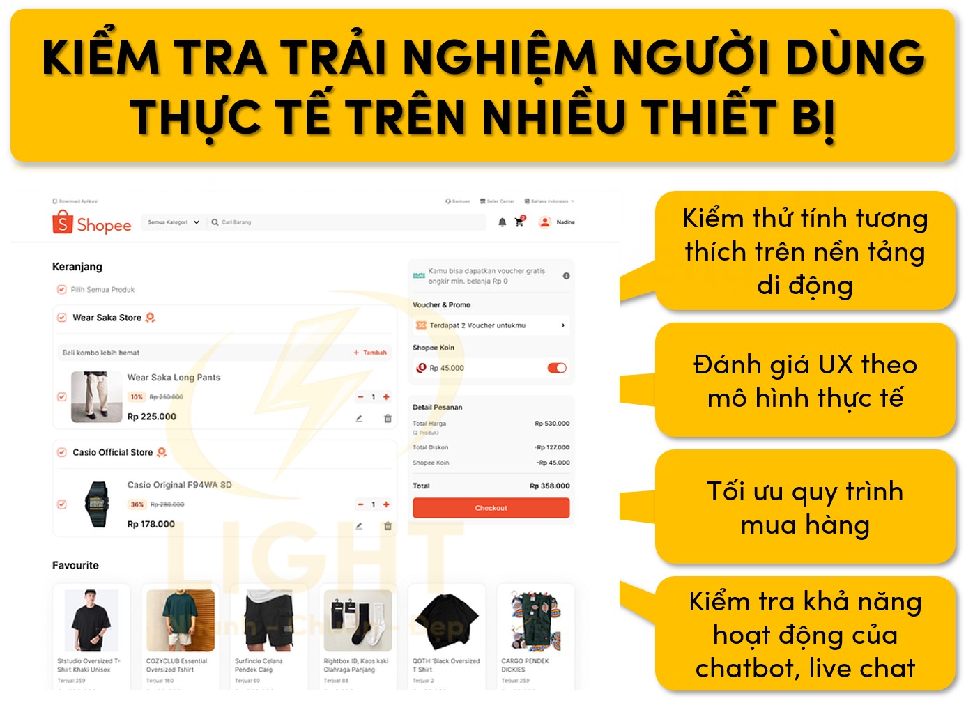 Kiểm tra trải nghiệm người dùng trên nhiều thiết bị