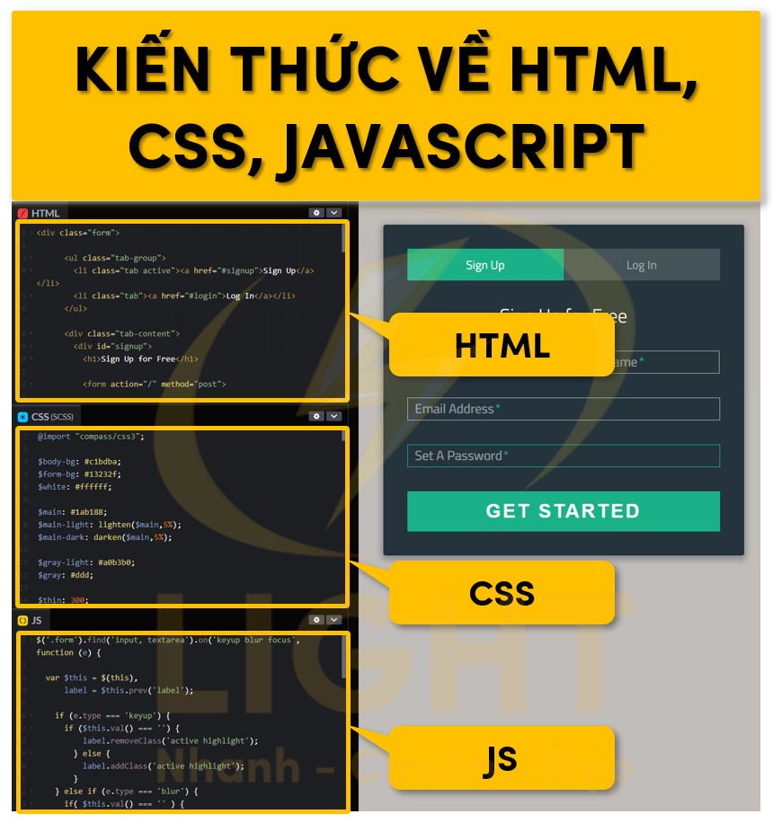 Kiến thức cơ bản về HTML, CSS, JS