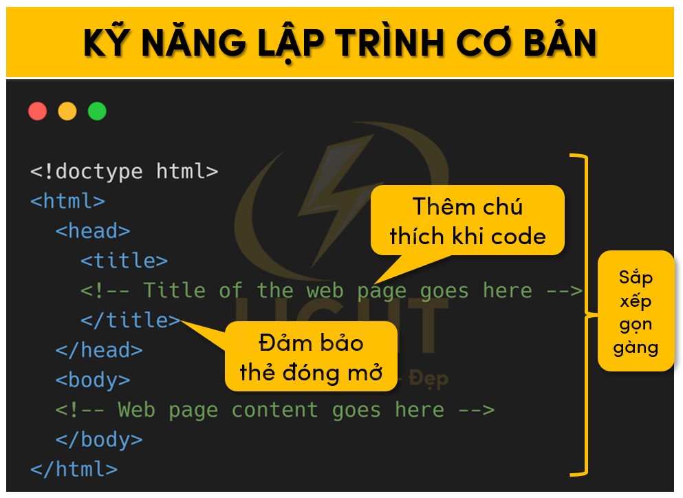 Một số điều cần chú ý của kỹ năng lập trình cơ bản