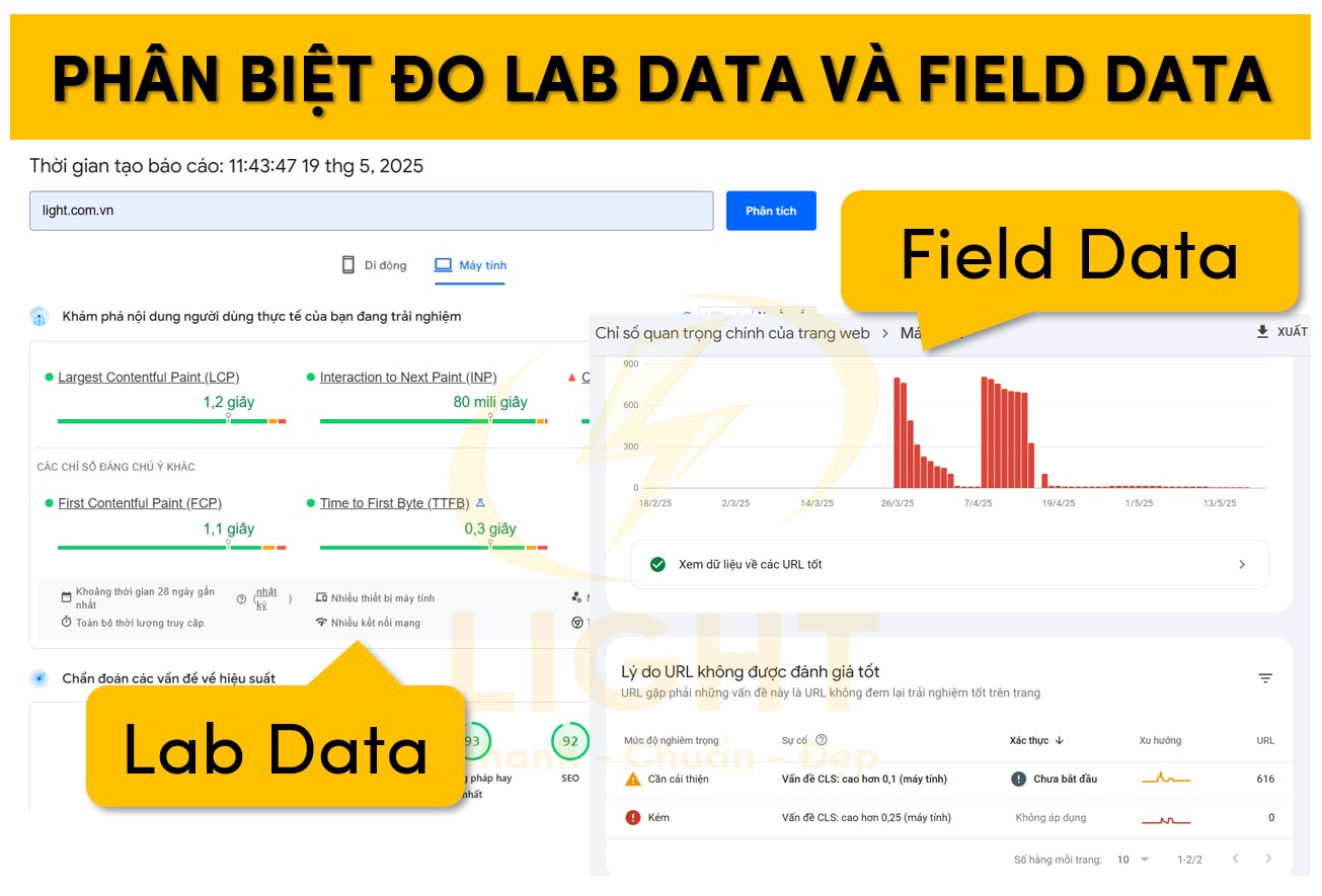Hiểu rõ cách đo Lab Data và Field Data