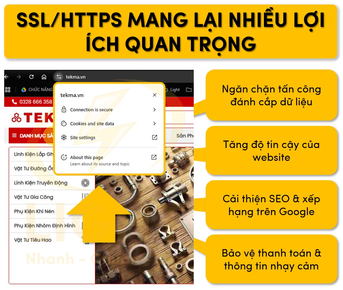 SSL/HTTPS mang tới nhiều lợi ích quan trọng cho website