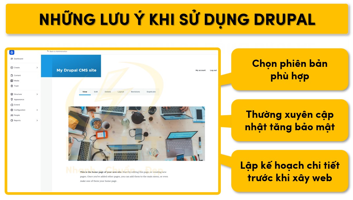 Một số vấn đề mà bạn cần chú ý khi sử dụng Drupal