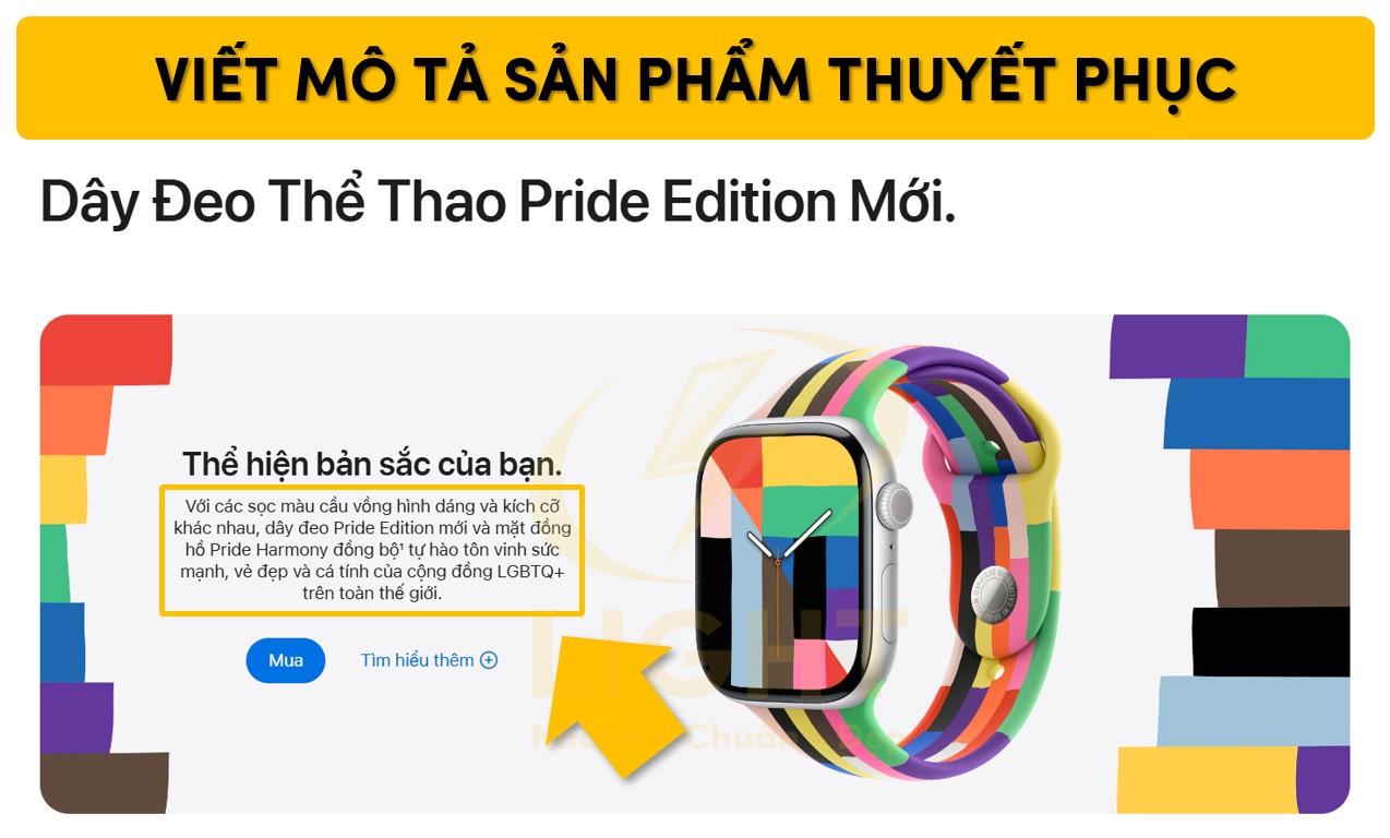 Viết mô tả sản phẩm thuyết phục trên trang