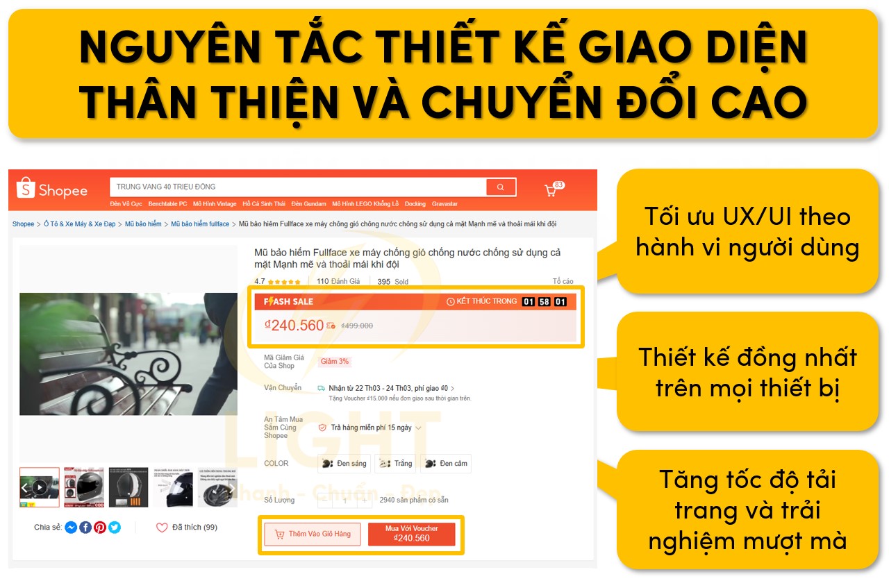 Nguyên tắc thiết kế giúp giao diện thân thiện và tăng chuyển đổi