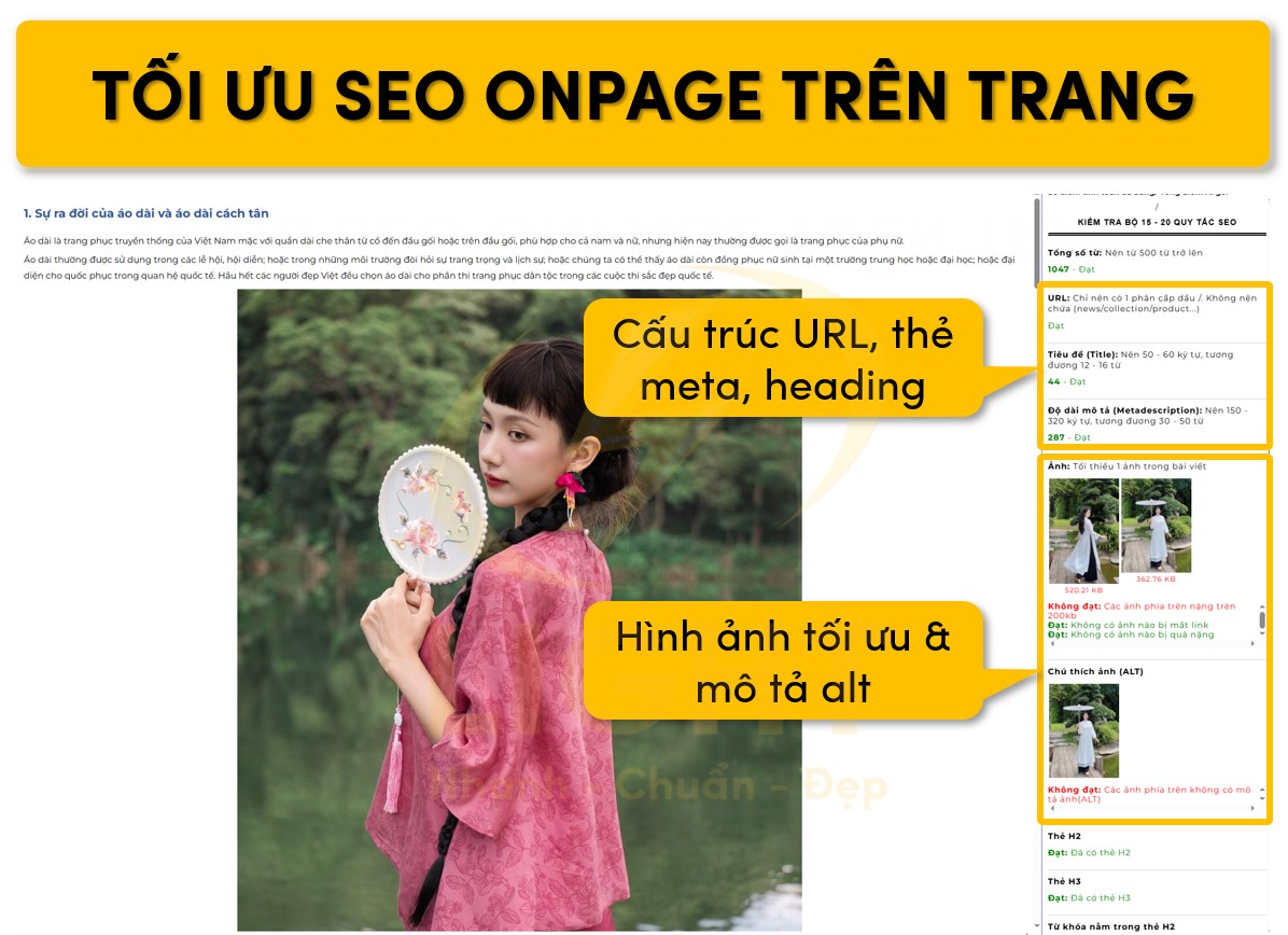 Tối ưu SEO onpage trên trang