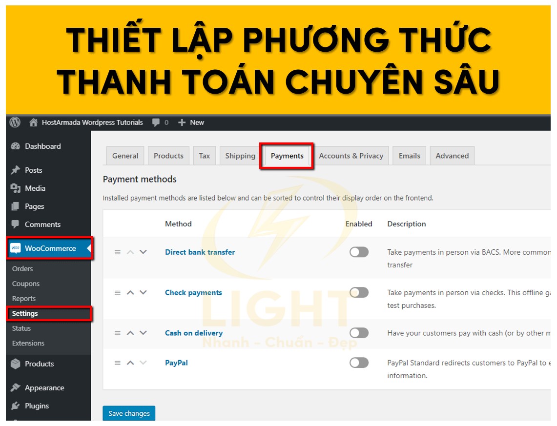 Tối ưu phương thức thanh toán chuyên sâu