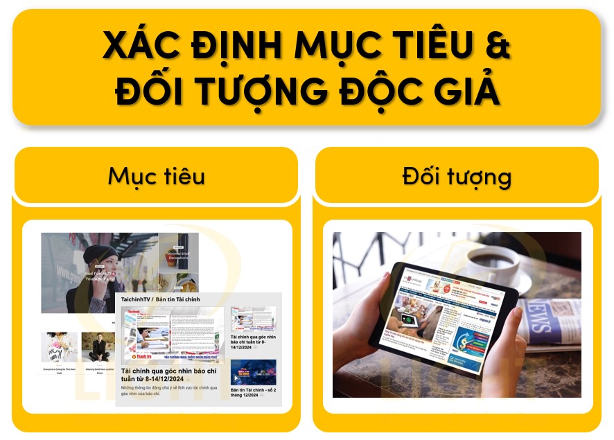 Thiết kế website tin tức dựa trên đối tượng độc giả và mục tiêu hướng tới